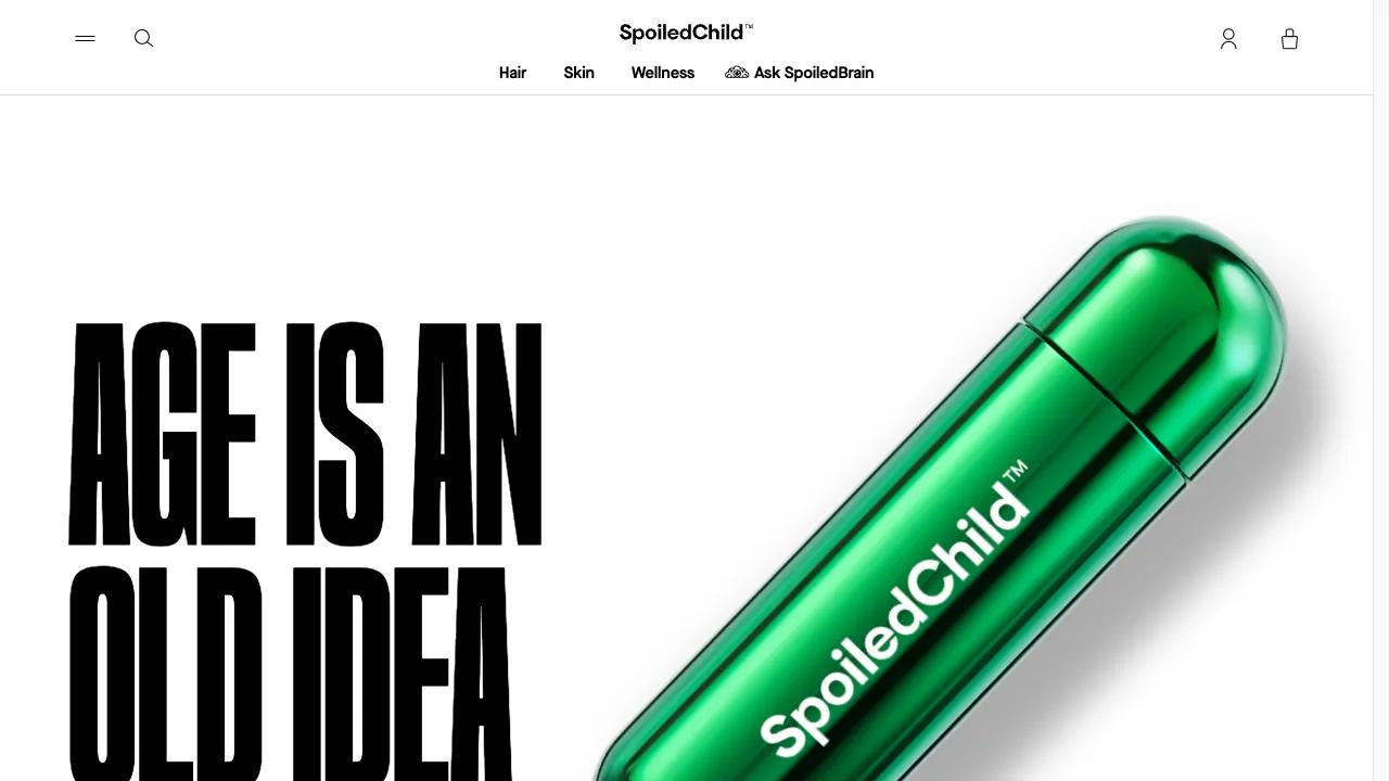 Screenshot of SpoiledChild.com