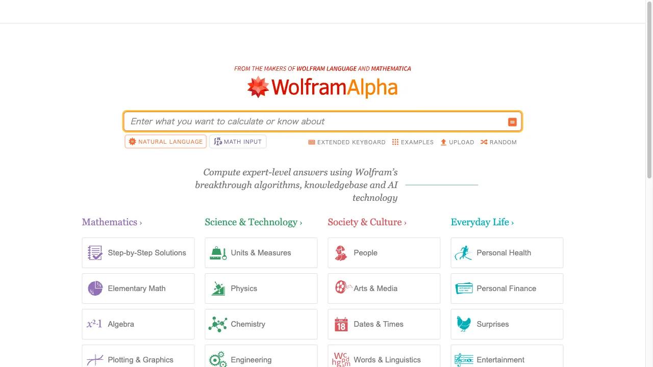 Wolfram Alpha