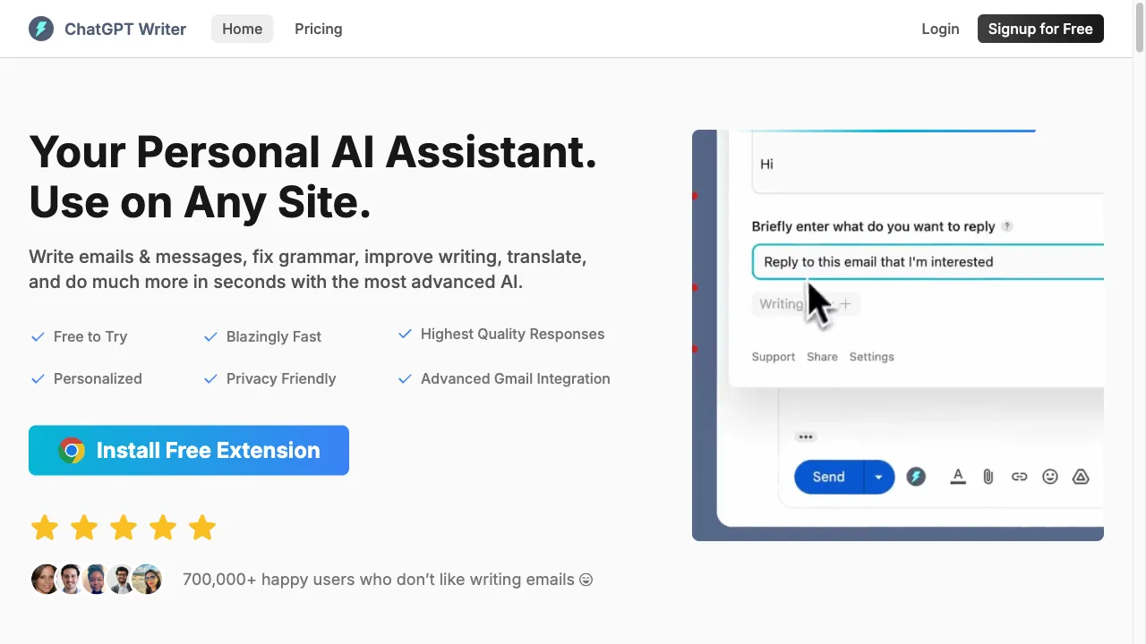 ChatGPT Writer