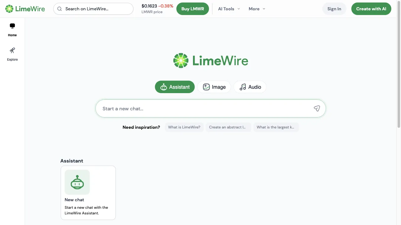 LimeWire AI Studio