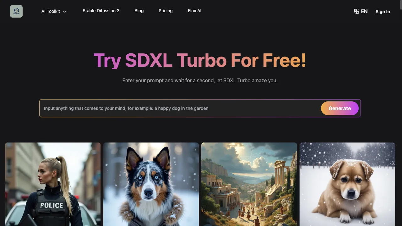 SDXL Turbo AI