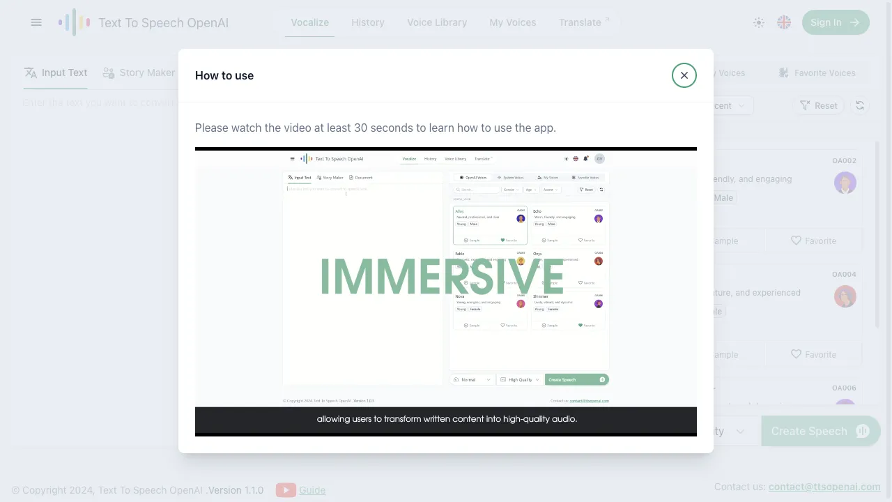 TTS OpenAI