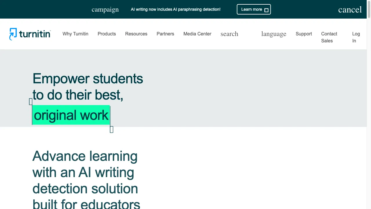 Turnitin Originality